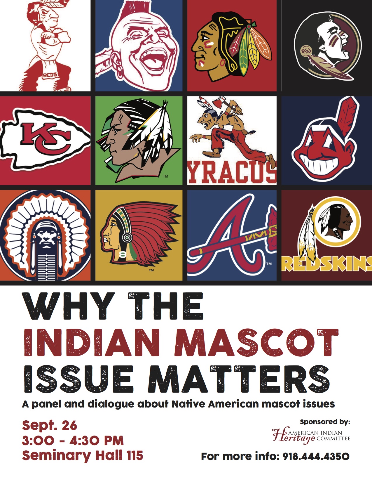 Mascot Issue Panel Flyer Sept 26 NSU